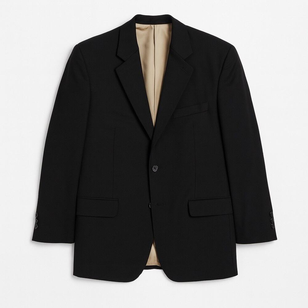 IZOD Men’s Black Blazer 39R 2 Button Modern Classic Sport Coat Suit Jacket